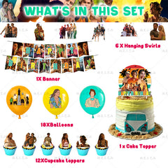 TV Themed Birthday Party Decoration Flag Balloon