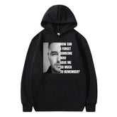 Casual Liam Tribute Letter Print Hoodie