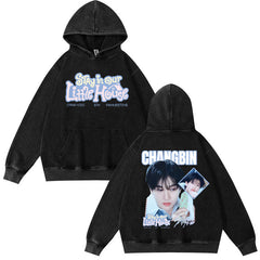 SKZ STAY in Our Little House Washed Hoodie Top