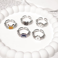 KPOP Cartoon Open Ring Jewelry