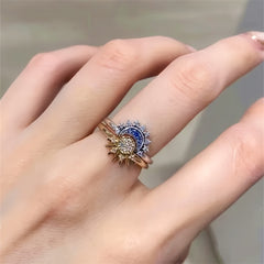 Sun & Moon Ring Set