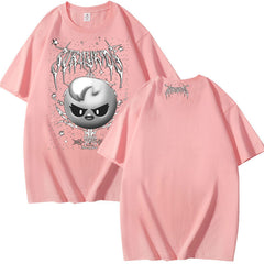 Evil Bbokari Print Cotton Short-sleeved T-shirt