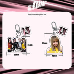 ROSE JISOO Acrylic Keychain