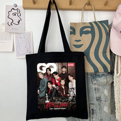 BANGTAN WORLD TOUR Print Zipper Canvas Bag