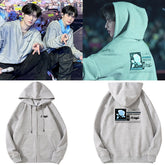 ZB1 HERE & NOW Printed Loose Zipper Hoodie