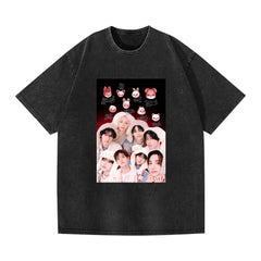 Vintage KPOP Sexy Poster Washed T-shirt