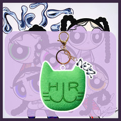 NJZ Cartoon Logo Acrylic Keychain