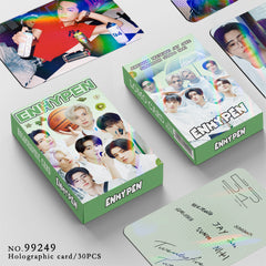 30pcs EN Season's Greetings Holographic Photocard