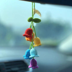 Lily Of The Valley Crochet Car Charm
