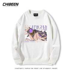 Trendy Anime Crew Neck Sweatshirt