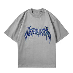 Casual KPOP Sk7th Logo Short-sleeved T-shirt