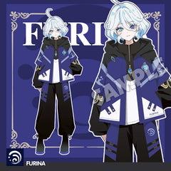 Game Furina Cos Trench Coat Pants Set