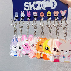 SKZ Acrylic Pendant Keyring 8PCS Set