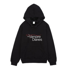 Unisex Tvd Logo Print Warm Pullover Hoodie