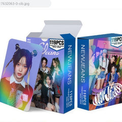 124pcs KPOP Holographic Cards