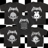 KPOP Evil Cartoon Graphic Washed T-shirt