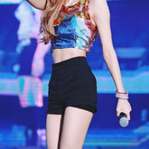 Korean Style High Waist Black Leggings