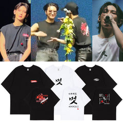 Unisex Kpop Graphic Print Short Sleeve T-Shirt