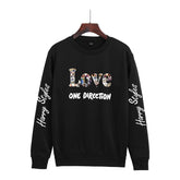 Casual LOVE Print Crew Neck Sweatshirt