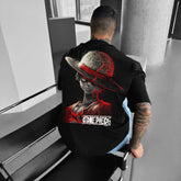 Unisex Casual Anime Luffy Zoro T-shirt