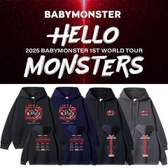 KPOP Tour Hello Monsters Graphic Hoodie Jacket
