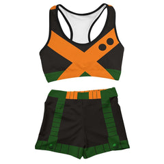 Women's Anime 3d Print Sports Vest Shorts Set