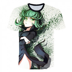 Men's Anime 3D Printed Short Sleeve T-Shirt