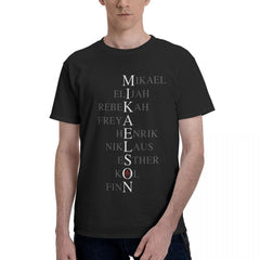 Mikaelson Family Letter Print T-shirt