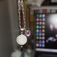 BTS Lightstick Gem Necklace