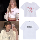 Karina Winter Letter Round Neck T-shirt
