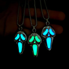 Luminous Skull Mask Pendant Necklace