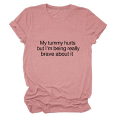 My Tummy Hurts Crew Neck T-Shirt