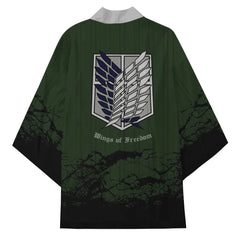 Unisex Anime 3D Printed Short Sleeve Kimono Cloak