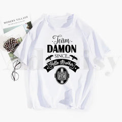 Girls' Damon Salvatore Print T-shirt