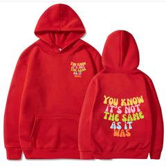 Unisex Letter Printed Casual Hoodie