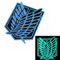 Luminous Anime Wings of Freedom Velcro Badge