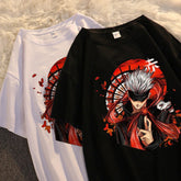 Casual Gojo Unisex Short Sleeve Anime T-shirt
