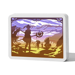 Anime Paper Carving Lamp Ornament