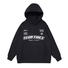 Unisex Kpop Letter Printed Hoodie Sweatshirt