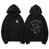 Trendy Kpop Letter Printed Loose Hoodie