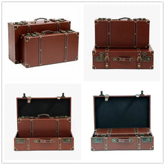 Vintage Anime Cosplay Antique Suitcase