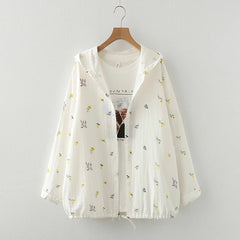Candy Color Hooded Double-layer Sunscreen Thin Jacket