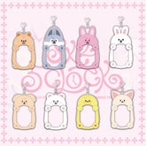 SKZ Cartoon Card Insert Frame Keychain