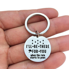 I'll Be There for You Tag Stainless Steel Keychain
