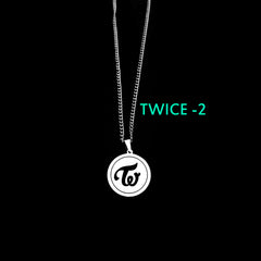 KPOP LOGO Round Pendant Necklace