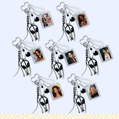 LARA SOPHIA MEGAN MANON Mini Photo Album Pendant Keyring