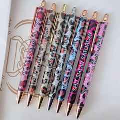 7pcs Funny Leopard Pattern Ballpoint Pen Set