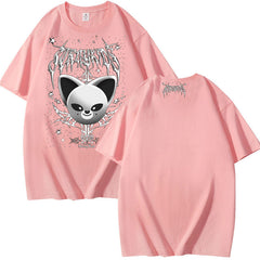 Evil Foxi.ny Print Short-sleeved Cotton T-shirt