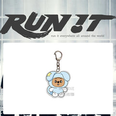 SKZ "RUN IT" 8th Anniversary Doll Acrylic Keychain