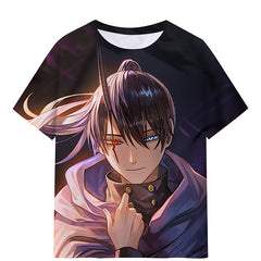 Anime Short Sleeve Digital Print T-Shirt